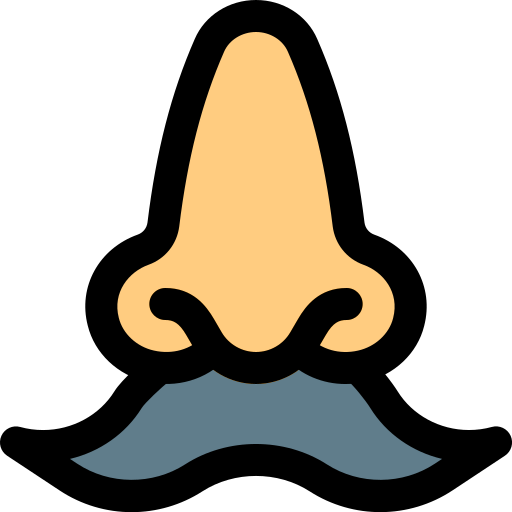 Moustache Pixel Perfect Lineal Color icon