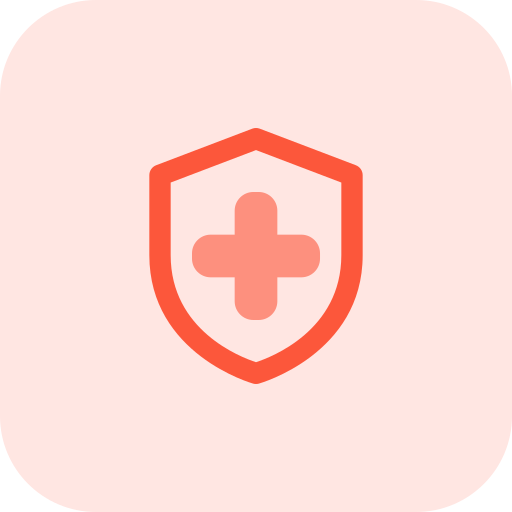 seguro de salud Pixel Perfect Tritone icono