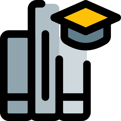 Graduation Pixel Perfect Lineal Color icon