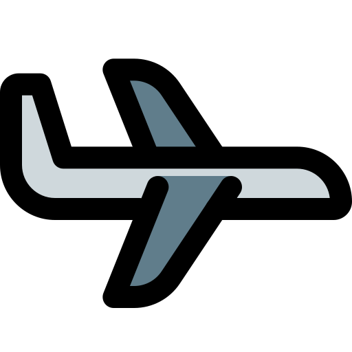Airplane flying Pixel Perfect Lineal Color icon
