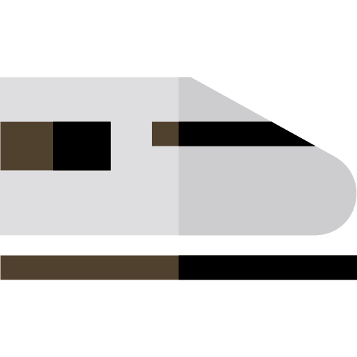 trem Basic Straight Flat Ícone