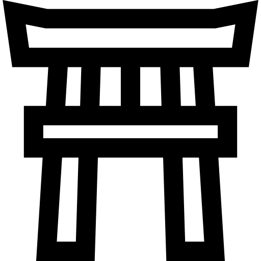 torii-poort Basic Straight Lineal icoon