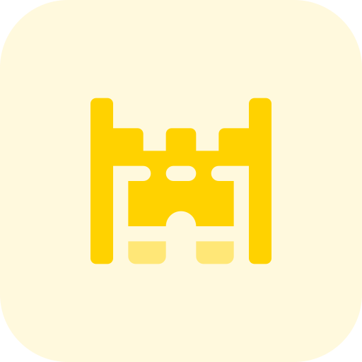 castillo Pixel Perfect Tritone icono