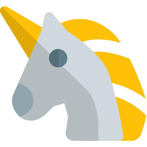 unicornio Pixel Perfect Flat icono