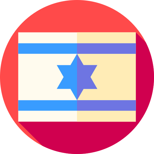 jüdisch Flat Circular Flat icon