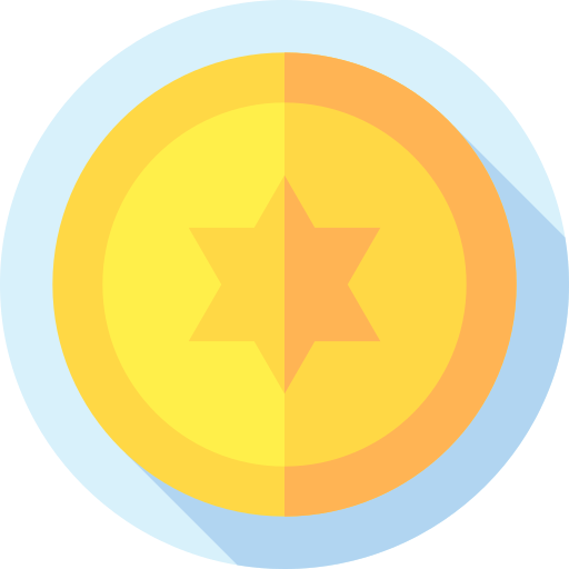 Монета Flat Circular Flat иконка