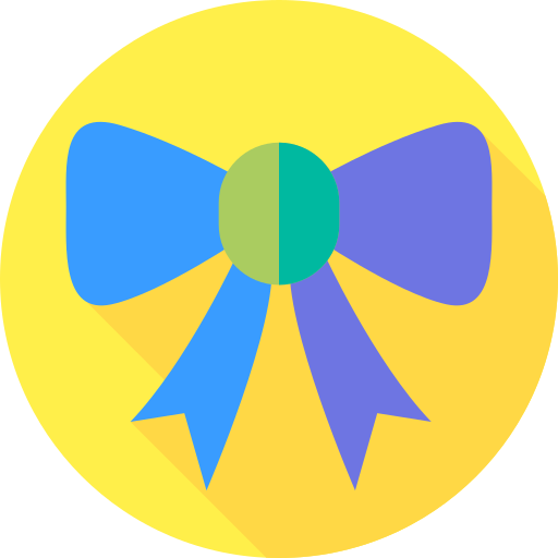Bow Flat Circular Flat icon