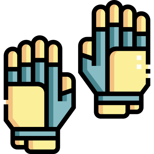 handschoenen Detailed Straight Lineal color icoon