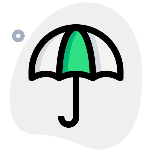 regenschirm Generic Rounded Shapes icon