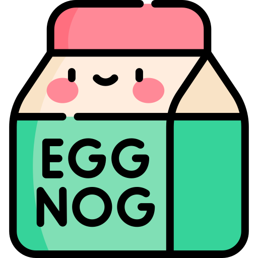 ponche de huevo Kawaii Lineal color icono