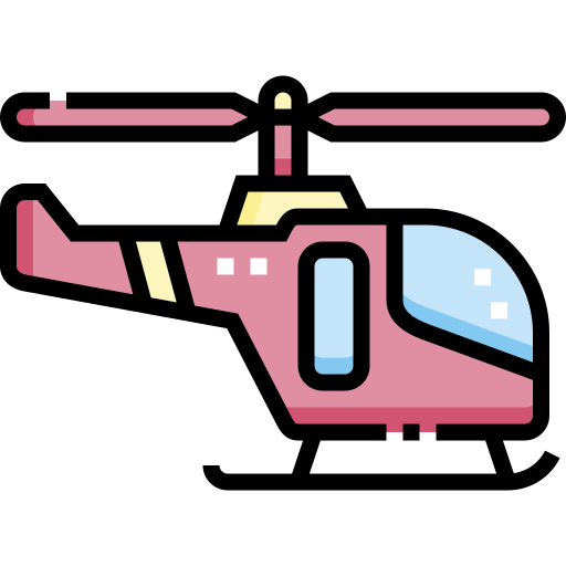 hubschrauber Detailed Straight Lineal color icon