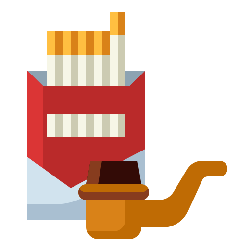 Cigarette PongsakornRed Flat icon