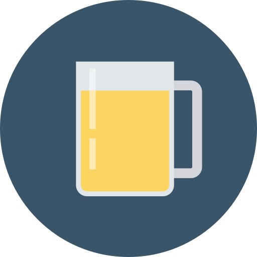 jarro de cerveza Dinosoft Circular icono
