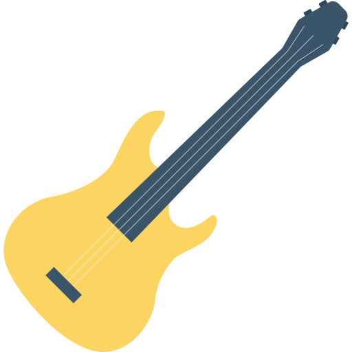 Guitar Dinosoft Flat icon