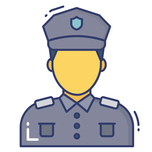 poliziotto Dinosoft Lineal Color icona