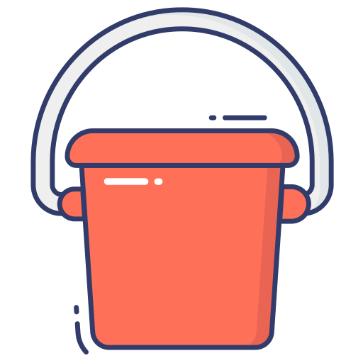 Bucket Dinosoft Lineal Color icon