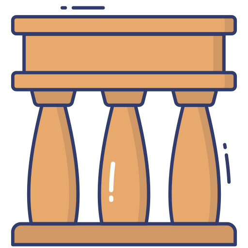 Pillar Dinosoft Lineal Color icon