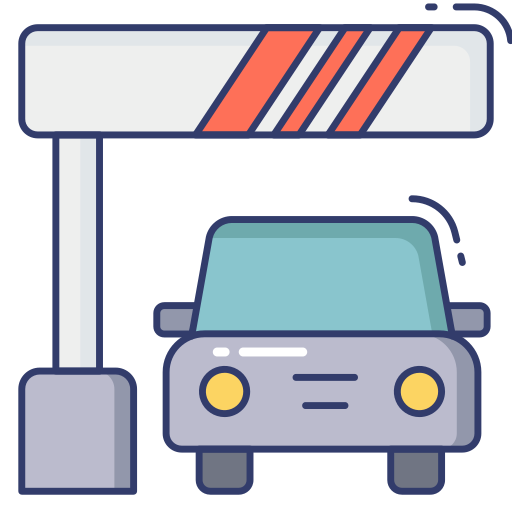 Toll road Dinosoft Lineal Color icon