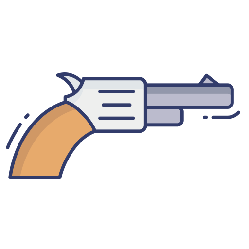 권총 Dinosoft Lineal Color icon