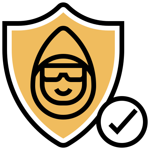 la seguridad cibernética Meticulous Yellow shadow icono