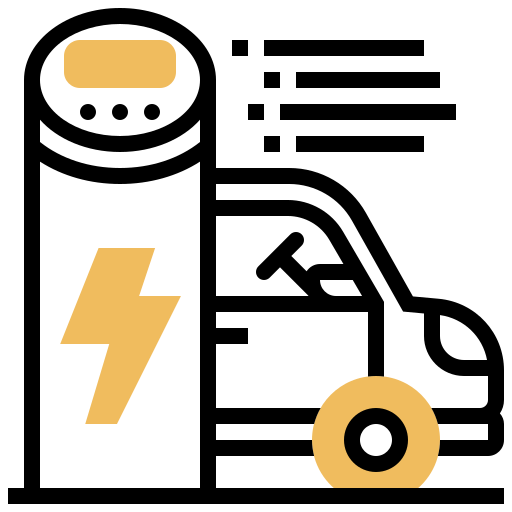 elektroauto Meticulous Yellow shadow icon