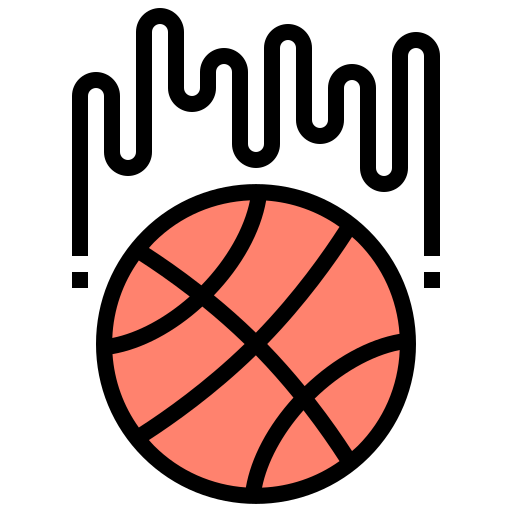een basketbal Meticulous Lineal Color icoon