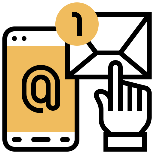 mail Meticulous Yellow shadow icon