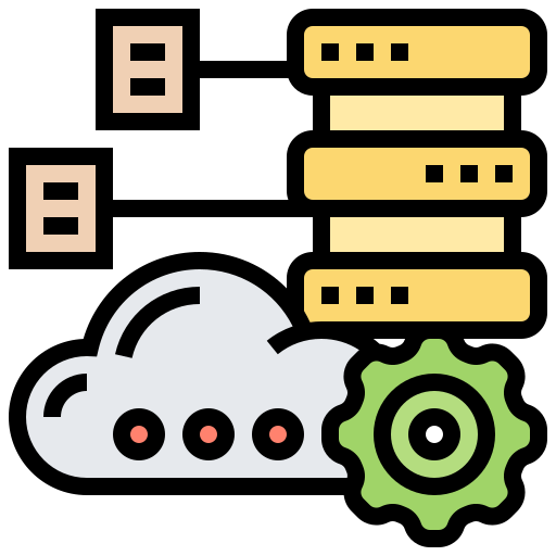 Cloud storage Meticulous Lineal Color icon