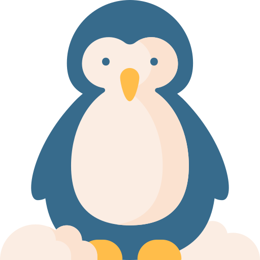 pinguïn Special Flat icoon