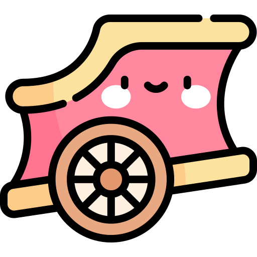 Chariot Kawaii Lineal color icon