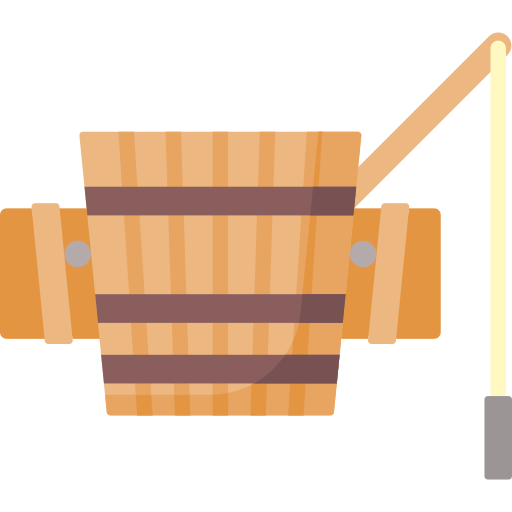 Wood bucket Special Flat icon