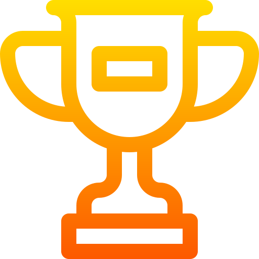 trofeo Basic Gradient Lineal color icono