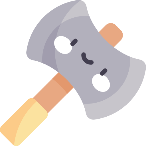 Axe Kawaii Flat icon