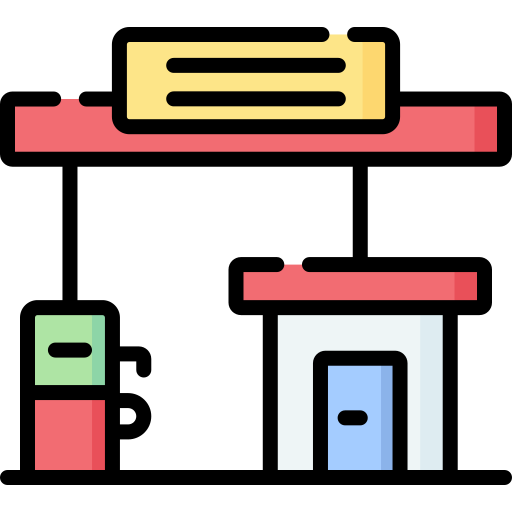 gasolinera Special Lineal color icono