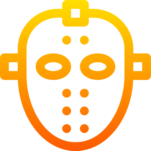 Hockey mask Basic Gradient Lineal color icon