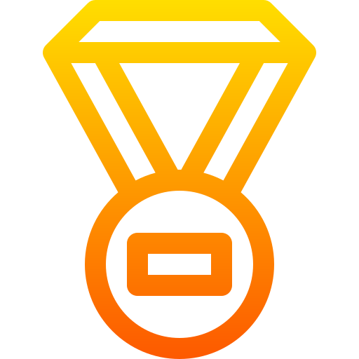medal Basic Gradient Lineal color ikona