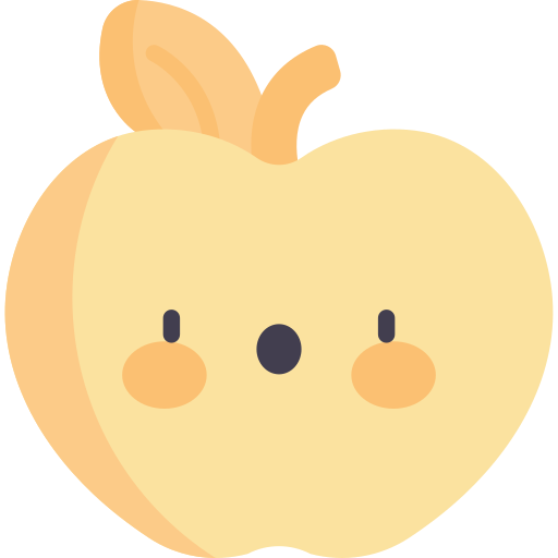 mela della discordia Kawaii Flat icona