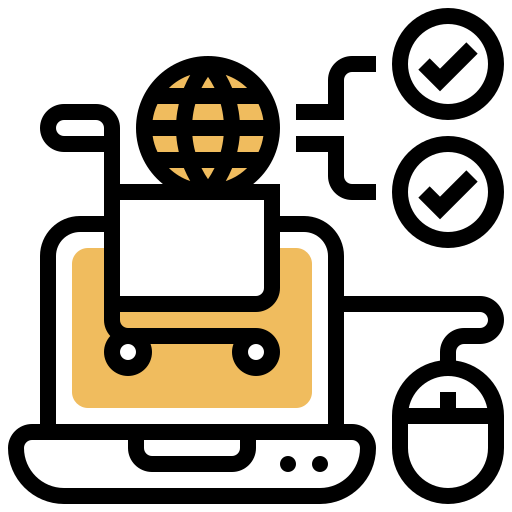 Online marketing Meticulous Yellow shadow icon