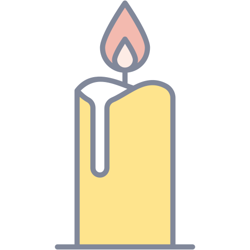 Candle Generic Outline Color icon