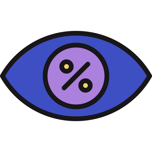 oog Generic Outline Color icoon