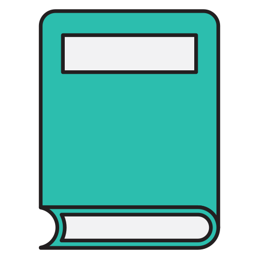 boek Vector Stall Lineal Color icoon