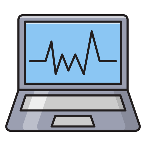 cardiogram Vector Stall Lineal Color icoon