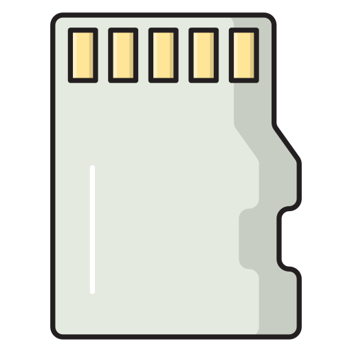 cartão de memória Vector Stall Lineal Color Ícone