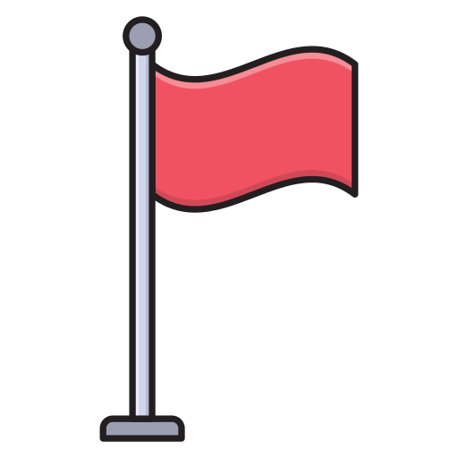 flagge Vector Stall Lineal Color icon