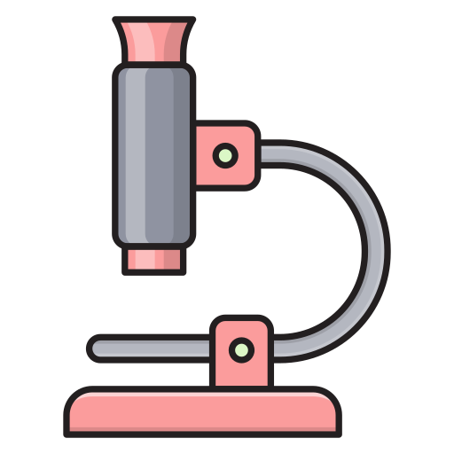 mikroskop Vector Stall Lineal Color ikona