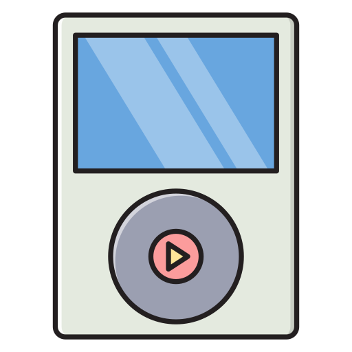 mp3プレーヤー Vector Stall Lineal Color icon