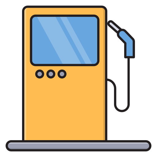 Petrol pump Vector Stall Lineal Color icon
