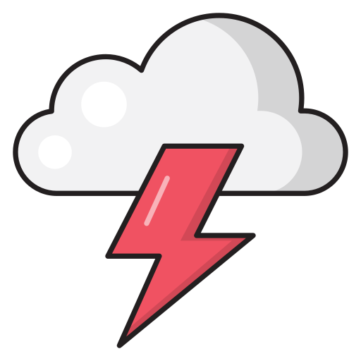 구름 Vector Stall Lineal Color icon