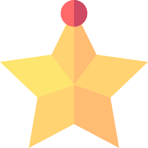 estrela Basic Straight Flat Ícone