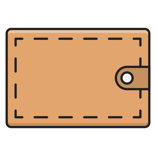 portfel Vector Stall Lineal Color ikona